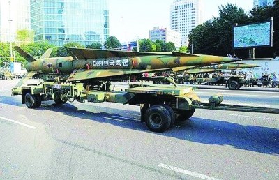 韓國陸軍NHK-2彈道導彈。(資料圖) 韓國陸軍NHK-2彈道導彈。(資料圖)