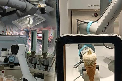 拉花咖啡、冰激凌、奶茶，它們做得水靈靈