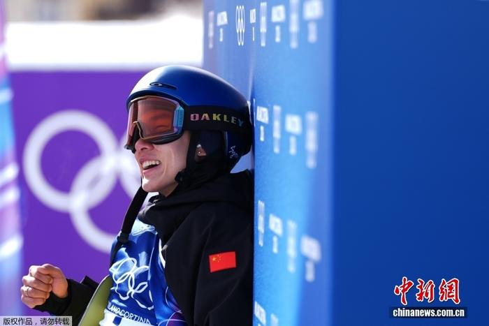 中國首金!蘇翊鳴單板滑雪男子坡面障礙技巧決賽摘金